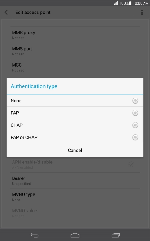 Press PAP. Press PAP.