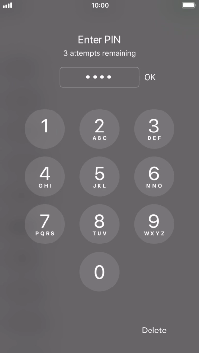 Key in your PIN and press OK. Key in your PIN and press OK.