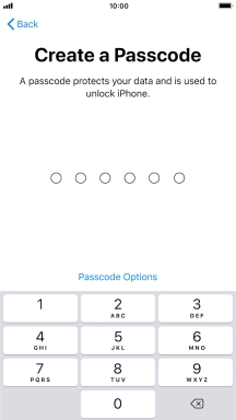 Press Passcode Options. Press Passcode Options.