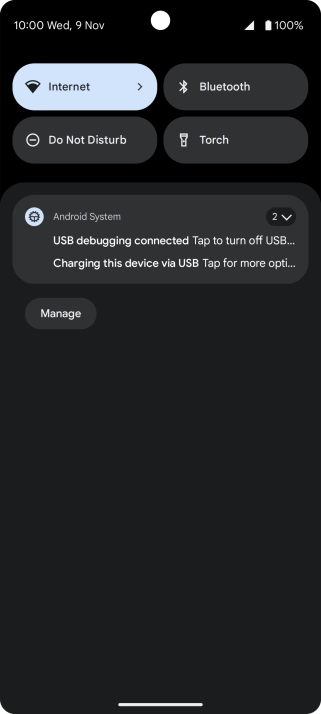 Press arrow down. Press arrow down.