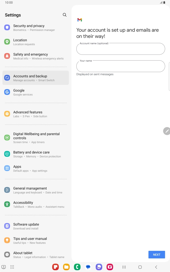 Press the field below Press the field below