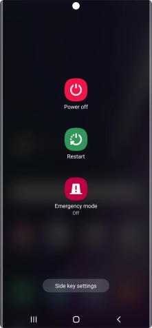 Press Power off. Press Power off.