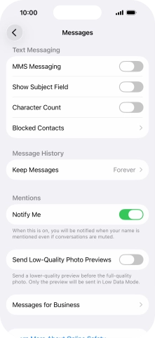 Press the indicator next to Press the indicator next to