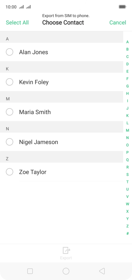 Press Select All. Press Select All.