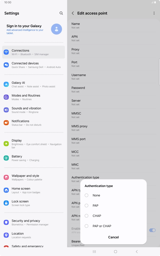 Press PAP. Press PAP.