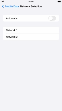 If you turn off the function, press the required network. If you turn off the function, press the required network.