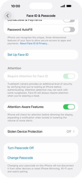 Press Turn Passcode Off and key in the phone lock code. Press Turn Passcode Off and key in the phone lock code.