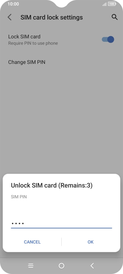 Key in your PIN and press OK. Key in your PIN and press OK.