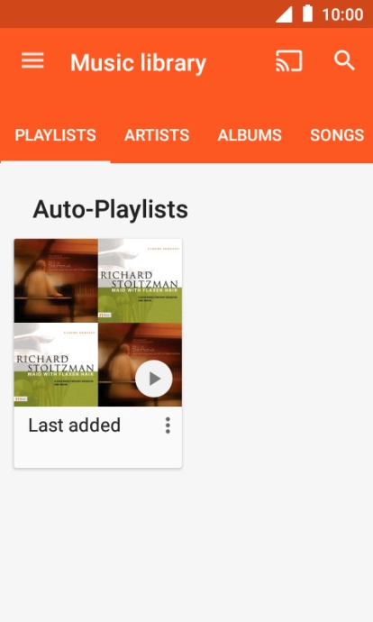 Press SONGS and go to the required audio file. Press SONGS and go to the required audio file.
