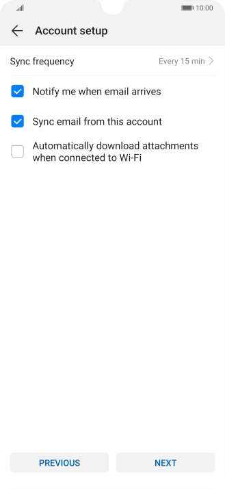 Press Sync frequency. Press Sync frequency.