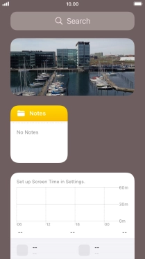 Press and hold the required Widget Stack. Press and hold the required Widget Stack.
