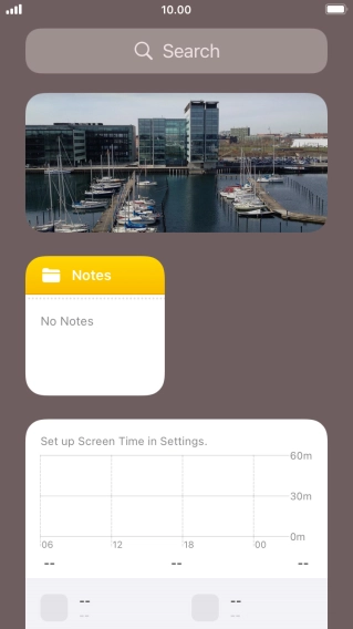 Press and hold the required Widget Stack. Press and hold the required Widget Stack.
