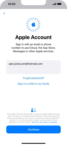 Press Continue. Press Continue.