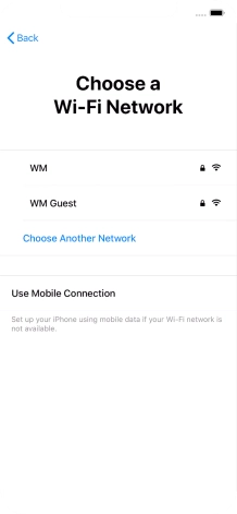 Press the required Wi-Fi network. Press the required Wi-Fi network.