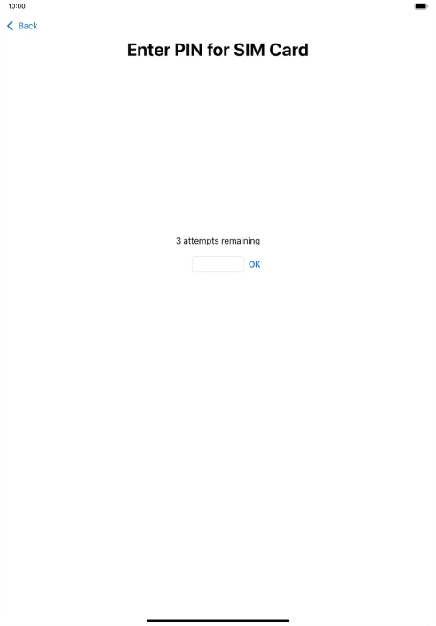 If your SIM is locked, key in your PIN and press OK. If your SIM is locked, key in your PIN and press OK.
