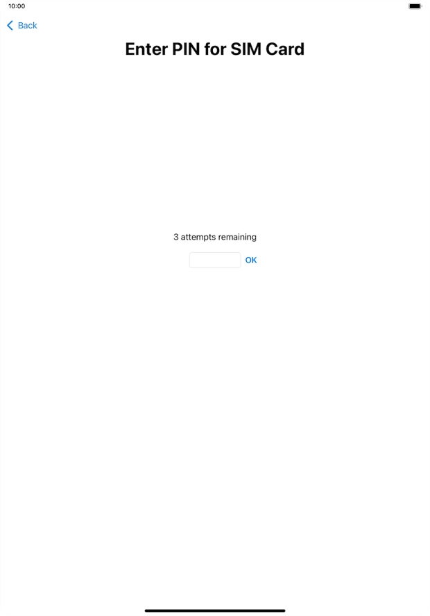 If your SIM is locked, key in your PIN and press OK. If your SIM is locked, key in your PIN and press OK.
