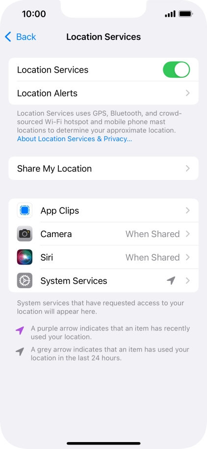 Press the required app. Press the required app.