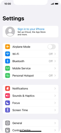 Press Sign in to your iPhone. Press Sign in to your iPhone.