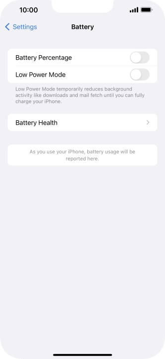 Press Battery Health. Press Battery Health.