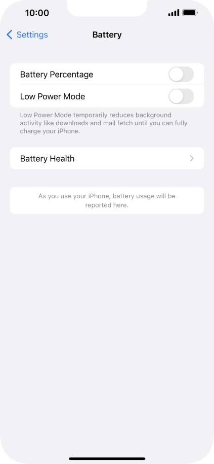 Press Battery Health. Press Battery Health.