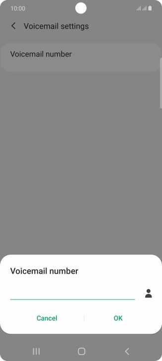 Key in +61414121121 and press OK. Key in +61414121121 and press OK.