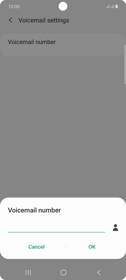 Key in +61414121121 and press OK. Key in +61414121121 and press OK.