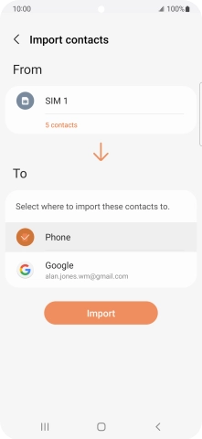 Press Import. Press Import.