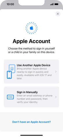 Press Sign in Manually. Press Sign in Manually.