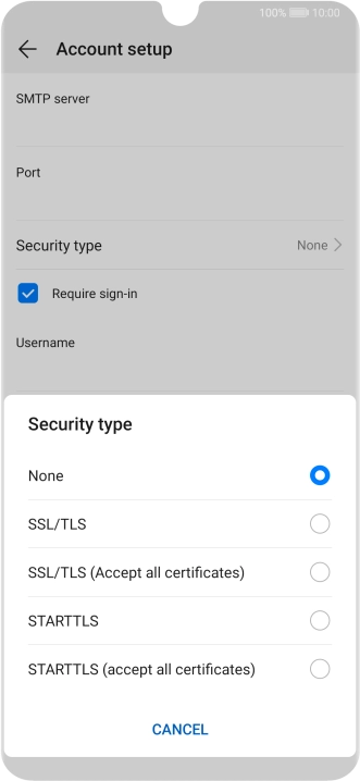 Press None to turn off the function. Press None to turn off the function.
