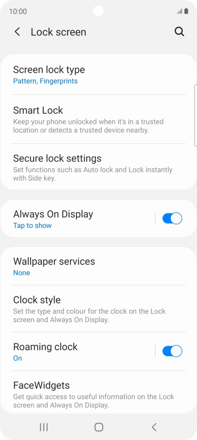Press Screen lock type and key in the additional phone lock code you created earlier. Press Screen lock type and key in the additional phone lock code you created earlier.