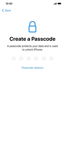 Press Passcode Options. Press Passcode Options.