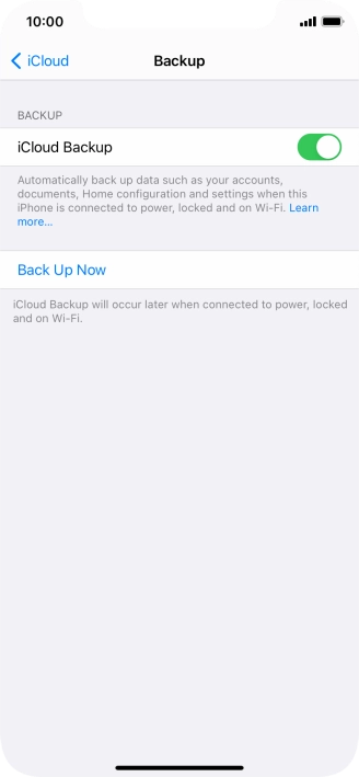 Press Back Up Now and wait while the phone memory is backed up. Press Back Up Now and wait while the phone memory is backed up.