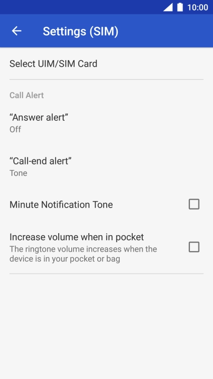 Press Select UIM/SIM Card. Press Select UIM/SIM Card.