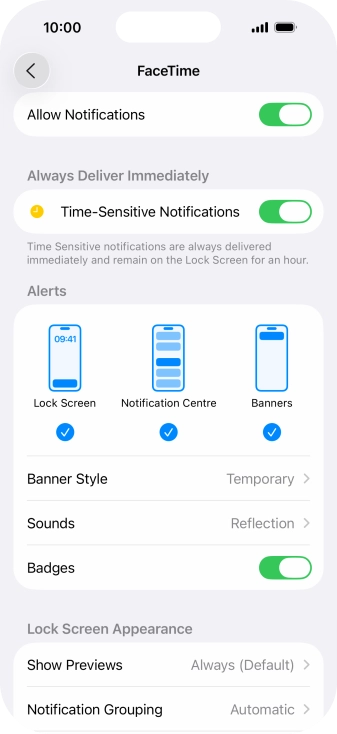 Press the indicator next to Press the indicator next to