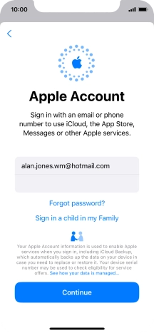 Press Continue. Press Continue.