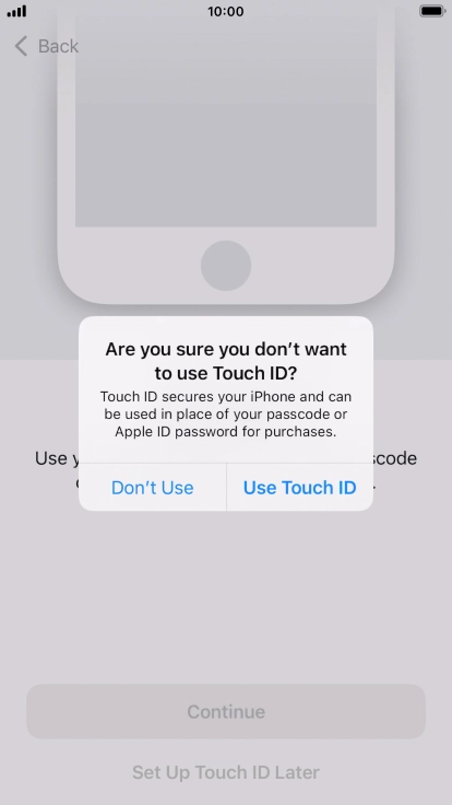 If you turn off the function, press Don't Use. If you turn off the function, press Don't Use.