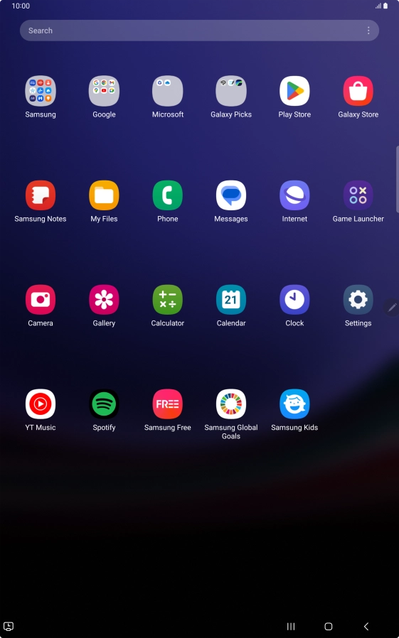 Press Samsung. Press Samsung.