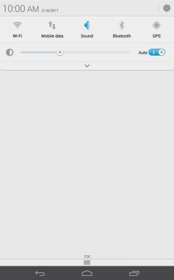 Press the settings icon. Press the settings icon.