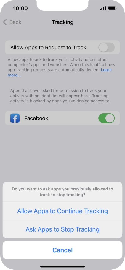If you turn off the function, press the required setting. If you turn off the function, press the required setting.