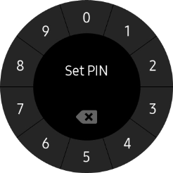 Key in the required PIN and follow the instructions on the screen to create a PIN as lock code. Key in the required PIN and follow the instructions on the screen to create a PIN as lock code.