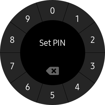 Key in the required PIN and follow the instructions on the screen to create a PIN as lock code. Key in the required PIN and follow the instructions on the screen to create a PIN as lock code.