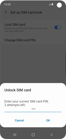 Key in your PIN and press OK. Key in your PIN and press OK.