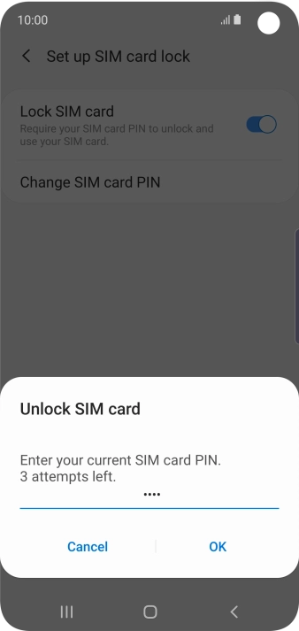 Key in your PIN and press OK. Key in your PIN and press OK.