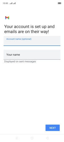 Press Your name and key in the required sender name. Press Your name and key in the required sender name.
