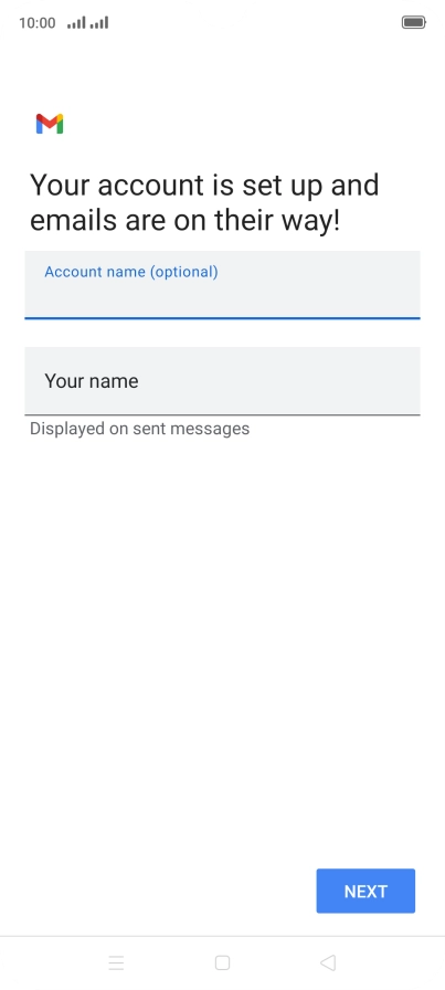 Press Your name and key in the required sender name. Press Your name and key in the required sender name.