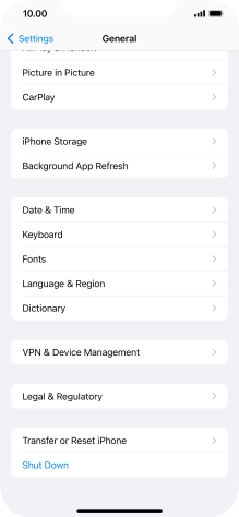 Press Transfer or Reset iPhone. Press Transfer or Reset iPhone.