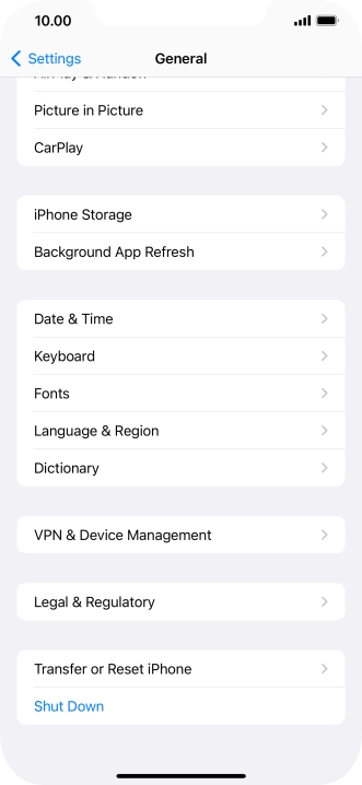 Press Transfer or Reset iPhone. Press Transfer or Reset iPhone.