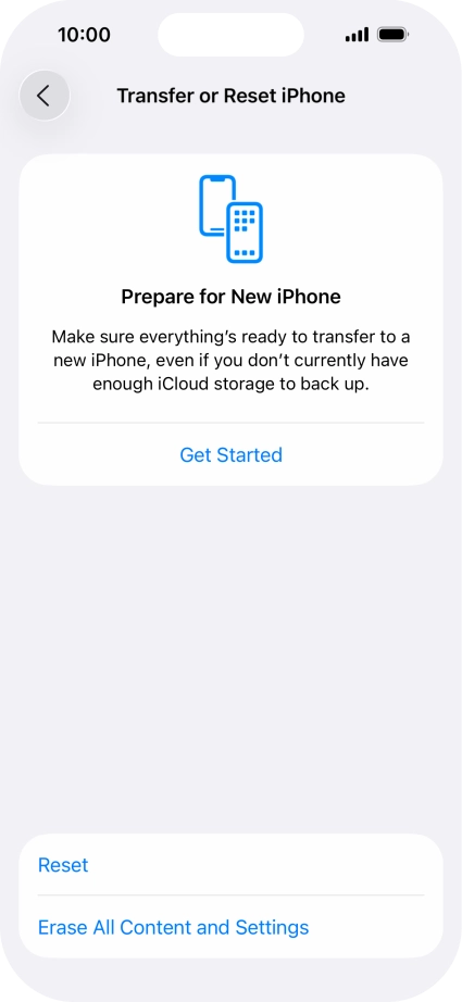 Press Reset. Press Reset.
