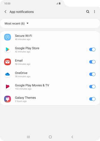 Press the drop down list. Press the drop down list.