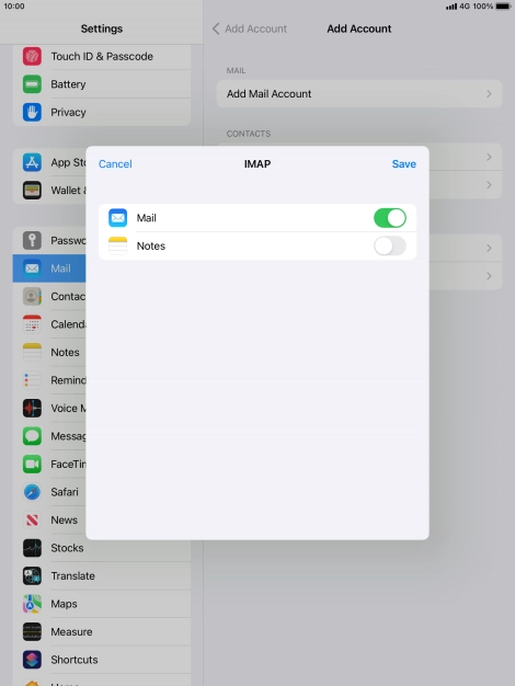 Press Save. Your email account has now been set up. To select more settings for incoming and outgoing server, proceed with the following steps. Press Save. Your email account has now been set up. To select more settings for incoming and outgoing server, proceed with the following steps.